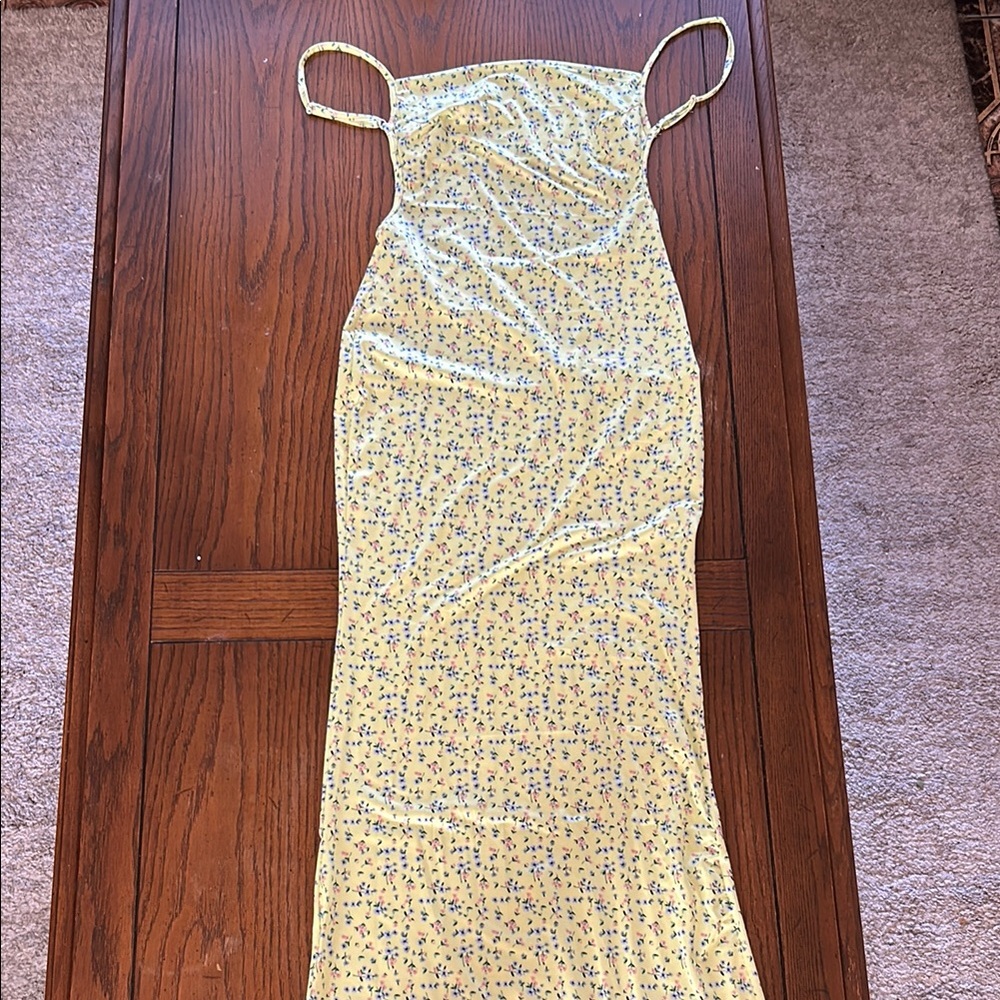 Floral Yellow Dress